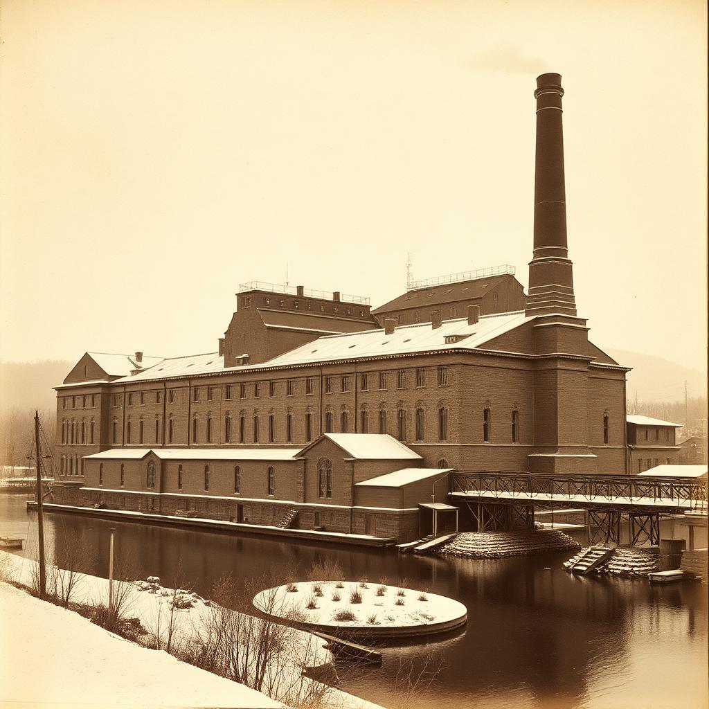 Ranheim Cellulosefabrik ca. 1888 — pionerbedriften ved Vikselva